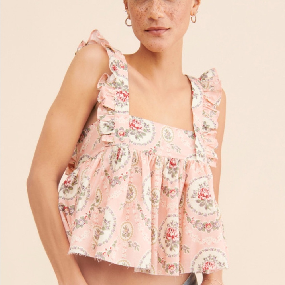 Selkie Ruffled Apron Top